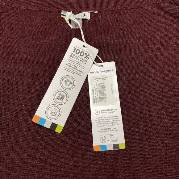 Smartwool Edgewood Poncho Sweater Black Cherry Heather Women's Size M MSRP: $120 - Picture 14 of 16